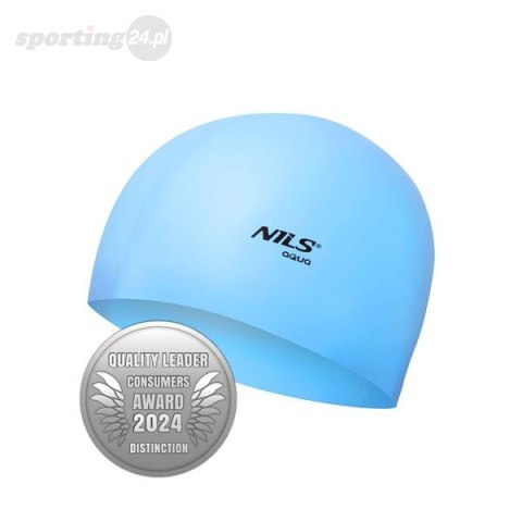 NQC JEDNOKOLOROWY BL01 JASNONIEBIESKI CZEPEK SILIKONOWY NILS AQUA NQC JEDNOKOLOROWY BL01 JASNONIEBIESKI CZEPEK SILIKONOWY NILS AQUA