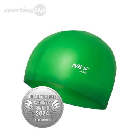 NQC JEDNOKOLOROWY GR02 ZIELONY CZEPEK SILIKONOWY NILS AQUA NQC JEDNOKOLOROWY GR02 ZIELONY CZEPEK SILIKONOWY NILS AQUA