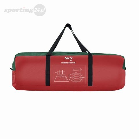NC6013 ZIELONO-CZERWONY NAMIOT KEMPINGOWY ROCKER NILS CAMP NC6013 ZIELONO-CZERWONY NAMIOT KEMPINGOWY ROCKER NILS CAMP