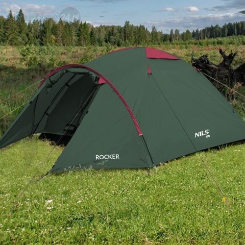 NC6013 ZIELONO-CZERWONY NAMIOT KEMPINGOWY ROCKER NILS CAMP NC6013 ZIELONO-CZERWONY NAMIOT KEMPINGOWY ROCKER NILS CAMP