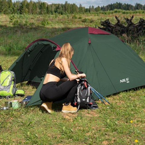 NC6013 ZIELONO-CZERWONY NAMIOT KEMPINGOWY ROCKER NILS CAMP NC6013 ZIELONO-CZERWONY NAMIOT KEMPINGOWY ROCKER NILS CAMP
