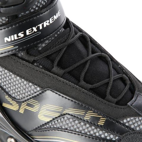 NA2150 CZARNO-ZŁOTY ROZM. 45 ŁYŻWOROLKI NILS EXTREME NA2150 CZARNO-ZŁOTY ROZM. 45 ŁYŻWOROLKI NILS EXTREME