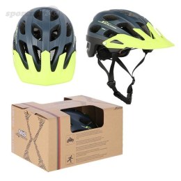 MTW208 GRANATOWO-ZIELONY ROZM. L (55-61CM) KASK NILS EXTREME