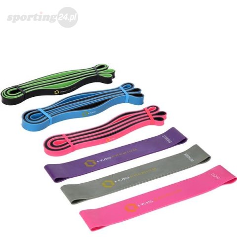 GU04 GU06 PRO SET ZESTAW GUM DO ĆWICZEŃ HMS PREMIUM GU04 GU06 PRO SET ZESTAW GUM DO ĆWICZEŃ HMS PREMIUM