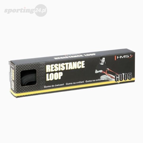 GU05 BLACK 22 x 4.5 x 2080 MM GUMA DO ĆWICZEŃ HMS GU05 BLACK 22 x 4.5 x 2080 MM GUMA DO ĆWICZEŃ HMS