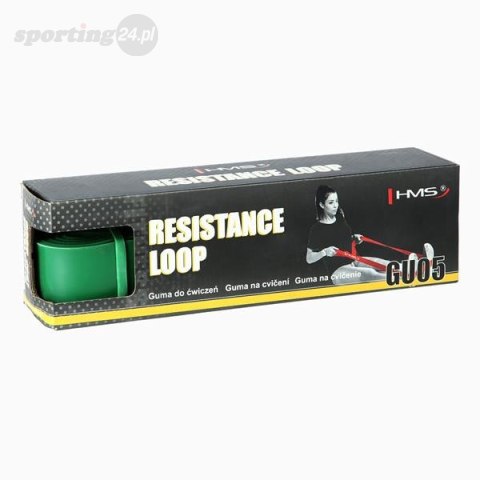 GU05 GREEN 45 x 4.5 x 2080 MM GUMA DO ĆWICZEŃ HMS GU05 GREEN 45 x 4.5 x 2080 MM GUMA DO ĆWICZEŃ HMS