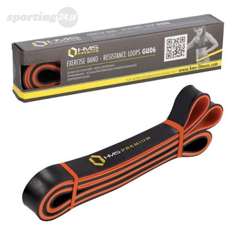 GU06 POMARAŃCZOWO-CZARNA 29 x 5 x 2250 MM GUMA DO ĆWICZEŃ HMS GU06 POMARAŃCZOWO-CZARNA 29 x 5 x 2250 MM GUMA DO ĆWICZEŃ HMS