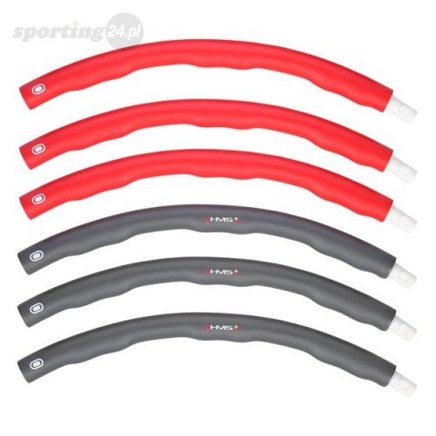 HHP002 RED-GREY HULA HOP 1,2KG 100CM HMS HHP002 RED-GREY HULA HOP 1,2KG 100CM HMS