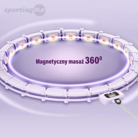 HHM14 HULA HOP VIOLET Z MAGNESAMI I OBCIĄŻNIKIEM + LICZNIK HMS HHM14 HULA HOP VIOLET Z MAGNESAMI I OBCIĄŻNIKIEM + LICZNIK HMS