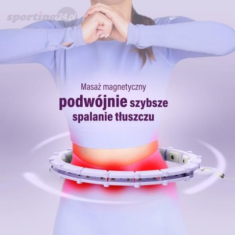HHM14 HULA HOP VIOLET Z MAGNESAMI I OBCIĄŻNIKIEM + LICZNIK HMS HHM14 HULA HOP VIOLET Z MAGNESAMI I OBCIĄŻNIKIEM + LICZNIK HMS
