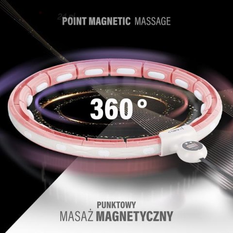 HHM15 HULA HOP PINK Z MAGNESEM I OBCIĄŻNIKIEM + LICZNIK HMS HHM15 HULA HOP PINK Z MAGNESEM I OBCIĄŻNIKIEM + LICZNIK HMS