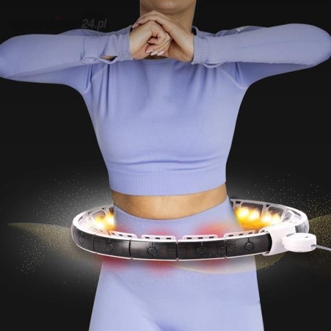 HHM16 HULA HOP WHITE Z MAGNESAMI I OBCIĄŻNIKIEM + LICZNIK HMS HHM16 HULA HOP WHITE Z MAGNESAMI I OBCIĄŻNIKIEM + LICZNIK HMS