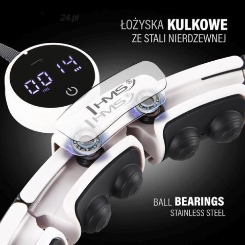 HHM16 HULA HOP WHITE Z MAGNESAMI I OBCIĄŻNIKIEM + LICZNIK HMS HHM16 HULA HOP WHITE Z MAGNESAMI I OBCIĄŻNIKIEM + LICZNIK HMS