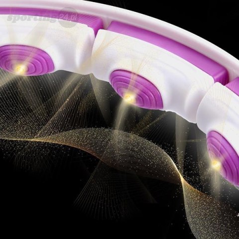 HHM17 HULA HOP WHITE/VIOLET Z MAGNESAMI I OBCIĄŻNIKIEM + LICZNIK HMS HHM17 HULA HOP WHITE/VIOLET Z MAGNESAMI I OBCIĄŻNIKIEM + LICZNIK HMS