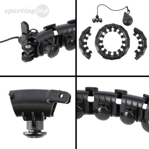 HHW01 HULA HOP BLACK Z WYPUSTKAMI I OBCIĄŻNIKIEM HMS HHW01 HULA HOP BLACK Z WYPUSTKAMI I OBCIĄŻNIKIEM HMS
