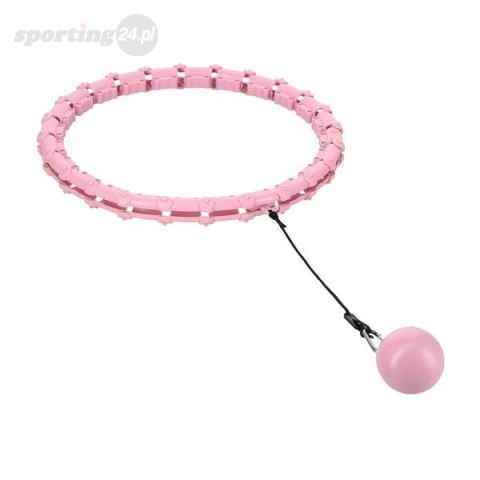 HHW02 HULA HOP LIGHT PINK Z WYPUSTKAMI I OBCIĄŻNIKIEM HMS HHW02 HULA HOP LIGHT PINK Z WYPUSTKAMI I OBCIĄŻNIKIEM HMS