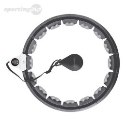 HHW06 HULA HOP BLACK Z WYPUSTKAMI I OBCIĄŻNIKIEM + LICZNIK HMS
