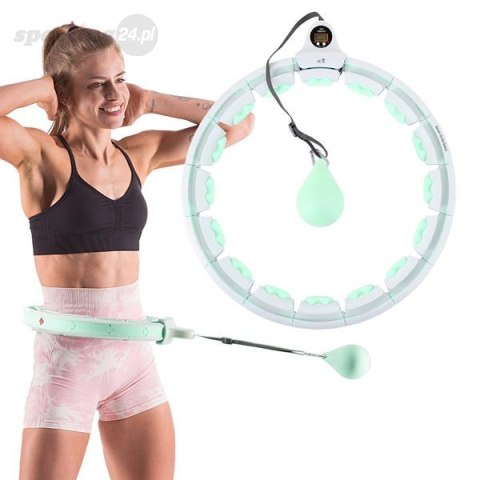 HHW06 HULA HOP GREEN Z WYPUSTKAMI I OBCIĄŻNIKIEM + LICZNIK HMS HHW06 HULA HOP GREEN Z WYPUSTKAMI I OBCIĄŻNIKIEM + LICZNIK HMS