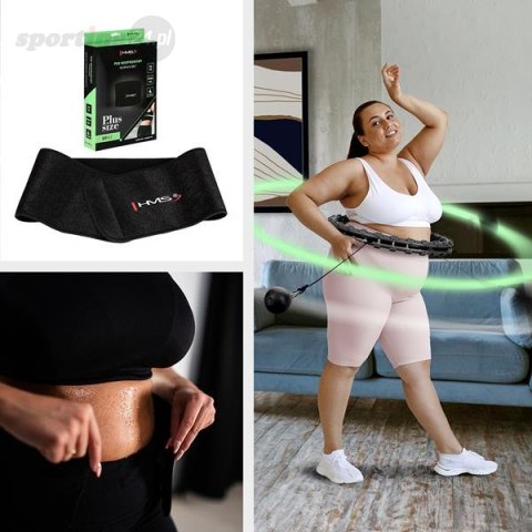 ZESTAW HULA HOP HHW11 BLACK Z WYPUSTKAMI I OBCIĄŻNIKIEM + PAS BR163 BLACK PLUS SIZE HMS ZESTAW HULA HOP HHW11 BLACK Z WYPUSTKAMI I OBCIĄŻNIKIEM + PAS BR163 BLACK PLUS SIZE HMS
