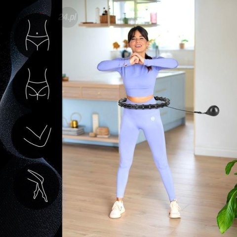 ZESTAW HULA HOP HHW11 BLACK Z WYPUSTKAMI I OBCIĄŻNIKIEM + PAS BR163 BLACK PLUS SIZE HMS ZESTAW HULA HOP HHW11 BLACK Z WYPUSTKAMI I OBCIĄŻNIKIEM + PAS BR163 BLACK PLUS SIZE HMS