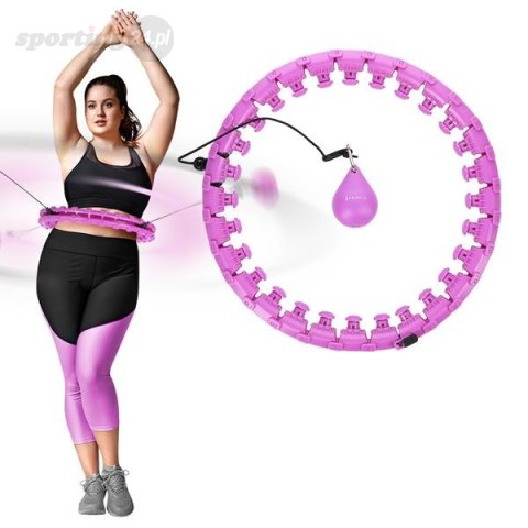 ZESTAW HULA HOP HHW12 VIOLET Z WYPUSTKAMI I OBCIĄŻNIKIEM HMS + PAS BR163 BLACK PLUS SIZE ZESTAW HULA HOP HHW12 VIOLET Z WYPUSTKAMI I OBCIĄŻNIKIEM HMS + PAS BR163 BLACK PLUS SIZE