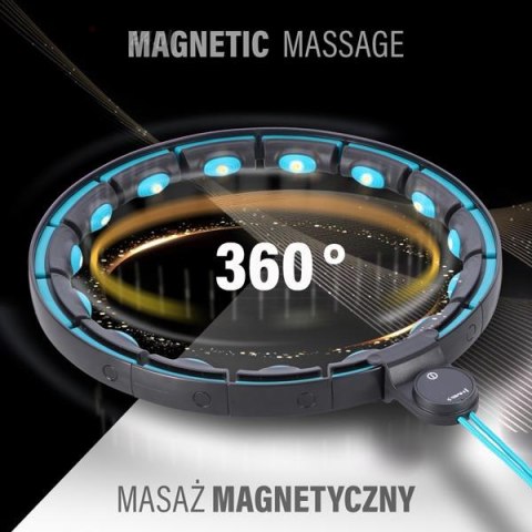 ZESTAW HULA HOP MAGNETYCZNY BLACK/TURQUOISE HHM17 Z LICZNIKIEM HMS + PAS WYSZCZUPLAJĄCY BR163 RED ZESTAW HULA HOP MAGNETYCZNY BLACK/TURQUOISE HHM17 Z LICZNIKIEM HMS + PAS WYSZCZUPLAJĄCY BR163 RED