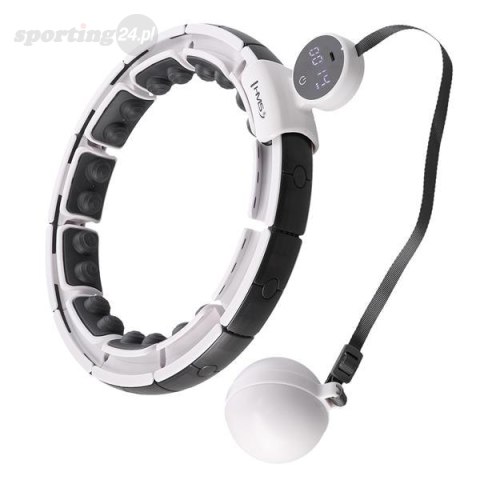 ZESTAW HULA HOP MAGNETYCZNY WHITE HHM16 Z LICZNIKIEM HMS + PAS WYSZCZUPLAJĄCY BR163 BLACK ZESTAW HULA HOP MAGNETYCZNY WHITE HHM16 Z LICZNIKIEM HMS + PAS WYSZCZUPLAJĄCY BR163 BLACK