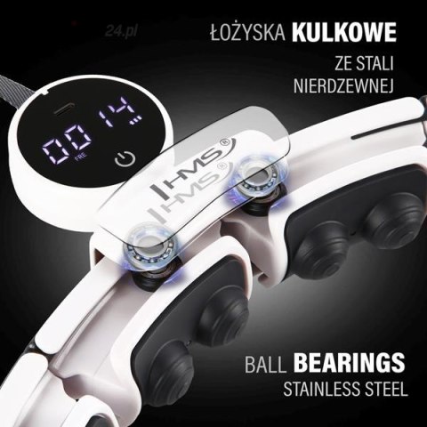 ZESTAW HULA HOP MAGNETYCZNY WHITE HHM16 Z LICZNIKIEM HMS + PAS WYSZCZUPLAJĄCY BR163 BLACK ZESTAW HULA HOP MAGNETYCZNY WHITE HHM16 Z LICZNIKIEM HMS + PAS WYSZCZUPLAJĄCY BR163 BLACK
