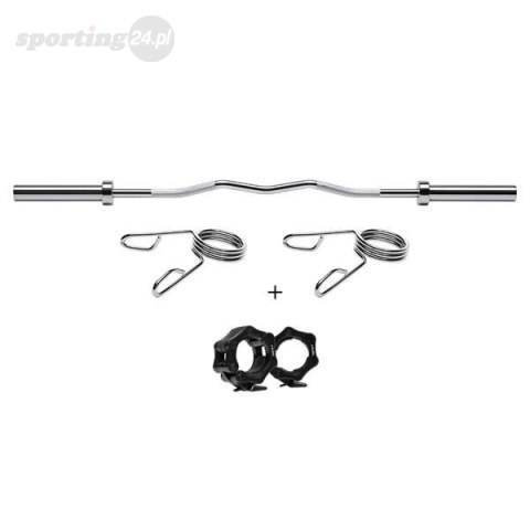 GOL200 + (ZG 1000B) GRYF OLIMPIJSKI ŁAMANY 13.5KG 1500MM HMS PREMIUM GOL200 + (ZG 1000B) GRYF OLIMPIJSKI ŁAMANY 13.5KG 1500MM HMS PREMIUM
