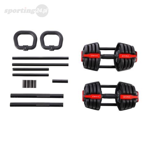 SGR18 PRO SET 3W1 ZESTAW REGULOWANYCH SZTANGIELEK 41 KG HMS SGR18 PRO SET 3W1 ZESTAW REGULOWANYCH SZTANGIELEK 41 KG HMS