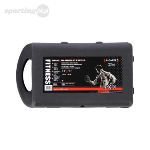 SKC20 SZTANGIELKI-SZTANGA W WALIZCE KOLOROWE 2x10KG HMS SKC20 SZTANGIELKI-SZTANGA W WALIZCE KOLOROWE 2x10KG HMS