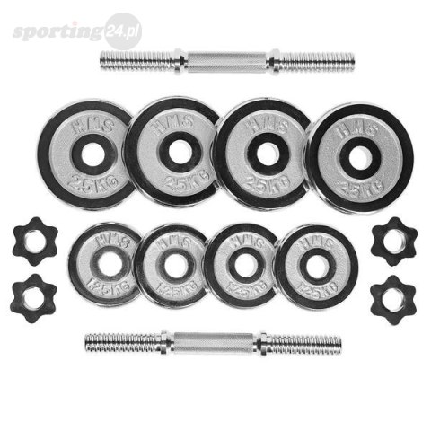STC20 SZTANGIELKI W WALIZCE 2 x 10 KG CHROME HMS STC20 SZTANGIELKI W WALIZCE 2 x 10 KG CHROME HMS
