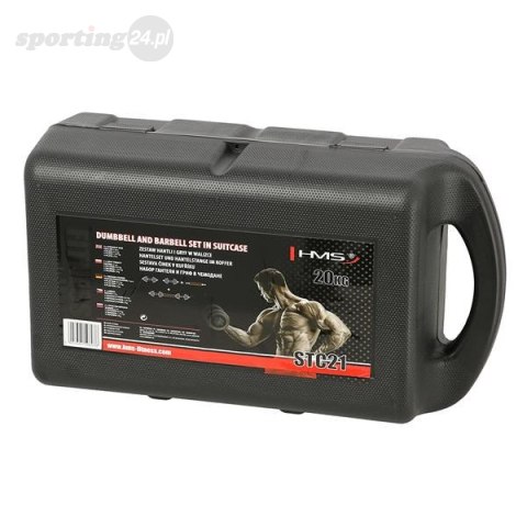STC21 SZTANGIELKI/SZTANGA W WALIZCE CHROM 2x10KG HMS STC21 SZTANGIELKI/SZTANGA W WALIZCE CHROM 2x10KG HMS