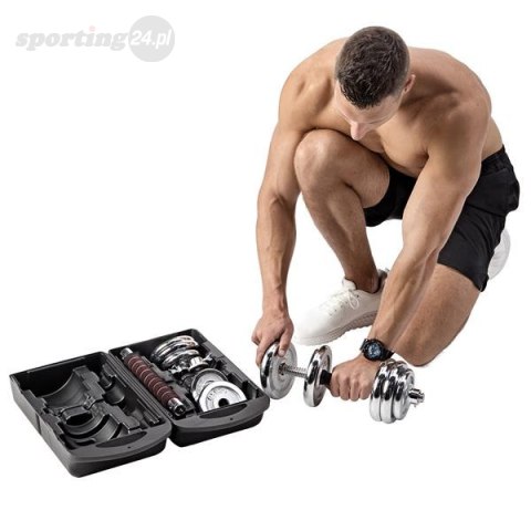 STC21 SZTANGIELKI/SZTANGA W WALIZCE CHROM 2x10KG HMS STC21 SZTANGIELKI/SZTANGA W WALIZCE CHROM 2x10KG HMS