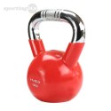 KTC06 RED UCHWYT CHROM RADEŁKOWANY KETTLEBELL ŻELIWNY HMS