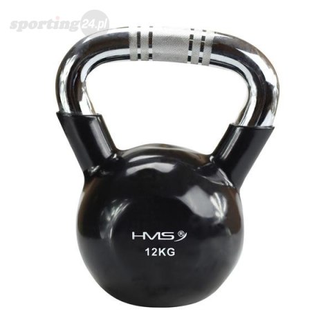 KTC20 BLACK UCHWYT CHROM RADEŁKOWANY KETTLEBELL ŻELIWNY HMS