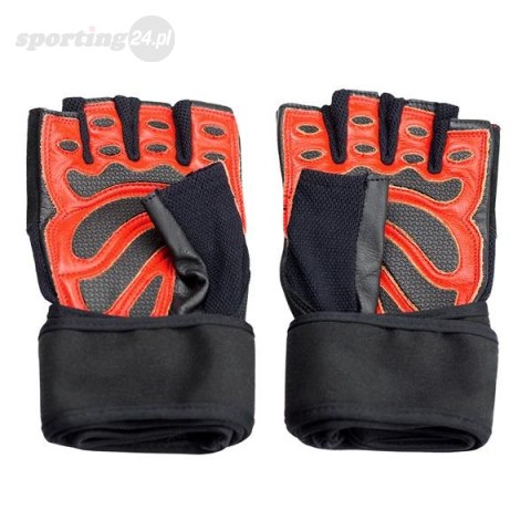 RST01 BLACK/RED ROZM. M RĘKAWICE NA SIŁOWNIĘ HMS RST01 BLACK/RED ROZM. M RĘKAWICE NA SIŁOWNIĘ HMS