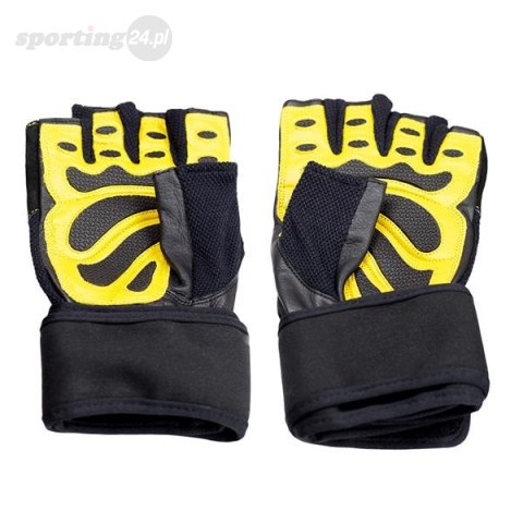 RST01 BLACK/YELLOW ROZM. S RĘKAWICE NA SIŁOWNIĘ HMS RST01 BLACK/YELLOW ROZM. S RĘKAWICE NA SIŁOWNIĘ HMS
