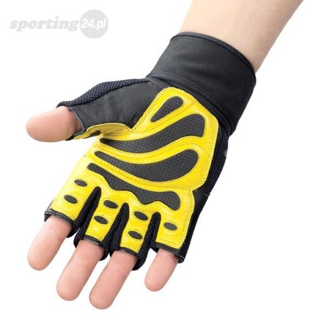 RST01 BLACK/YELLOW ROZM. S RĘKAWICE NA SIŁOWNIĘ HMS RST01 BLACK/YELLOW ROZM. S RĘKAWICE NA SIŁOWNIĘ HMS