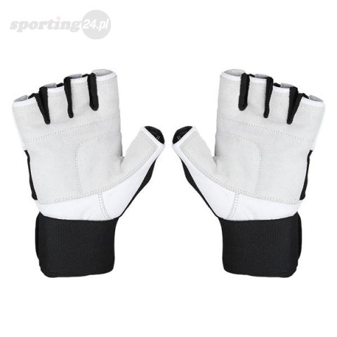 RST04 WHITE-BLACK ROZM. M RĘKAWICE NA SIŁOWNIĘ HMS RST04 WHITE-BLACK ROZM. M RĘKAWICE NA SIŁOWNIĘ HMS