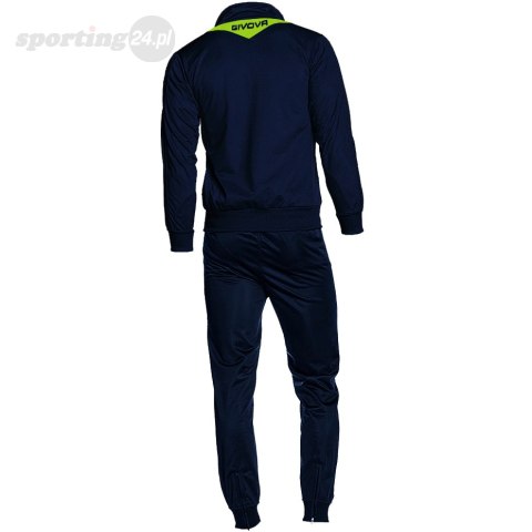 Dres Givova Tuta Visa Fluo granatowo-zielony TR018F 0419 Givova Dres Givova Tuta Visa Fluo granatowo-zielony TR018F 0419 Givova