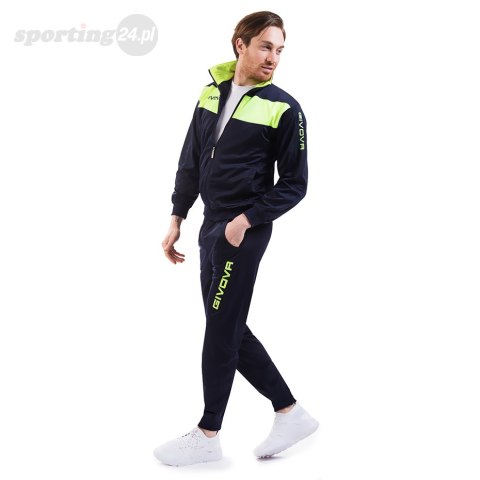 Dres Givova Tuta Visa Fluo granatowo-zielony TR018F 0419 Givova Dres Givova Tuta Visa Fluo granatowo-zielony TR018F 0419 Givova