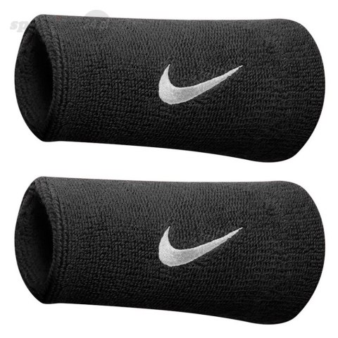 Frotki na rękę Nike szerokie Swoosh Doublewide czarne 2szt NNN05010 Nike Frotki na rękę Nike szerokie Swoosh Doublewide czarne 2szt NNN05010 Nike