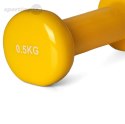 Hantel winylowy Profit 0,5 kg żółty DK 4102 PROfit