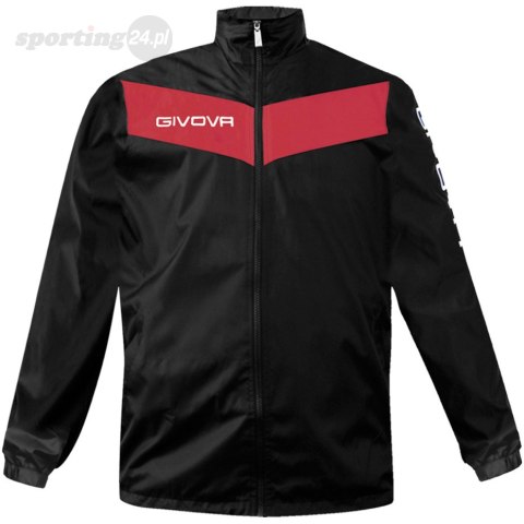 Kurtka Givova Rain Scudo czarno-czerwona RJ005 1012 Givova Kurtka Givova Rain Scudo czarno-czerwona RJ005 1012 Givova