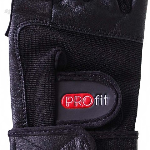 Rękawice kulturystyczne Profit Gym Pro czarne 1615 PROfit Rękawice kulturystyczne Profit Gym Pro czarne 1615 PROfit