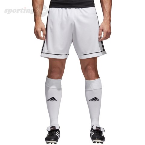 Spodenki dla dzieci adidas Squadra 17 JUNIOR biało-czarne BJ9227/GH1668 Adidas teamwear Spodenki dla dzieci adidas Squadra 17 JUNIOR biało-czarne BJ9227/GH1668 Adidas teamwear