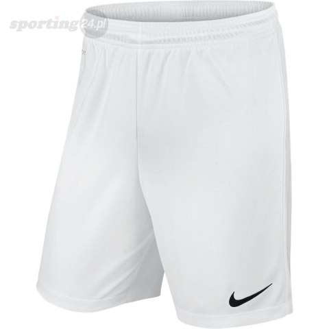Spodenki męskie Nike Park II Knit Short NB białe 725887 100 Nike Team Spodenki męskie Nike Park II Knit Short NB białe 725887 100 Nike Team