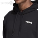 Bluza męska adidas Essentials 3 Stripes Pullover French Terry czarna DU0498 Adidas