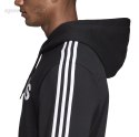 Bluza męska adidas Essentials 3S PO FL czarna DQ3096 Adidas